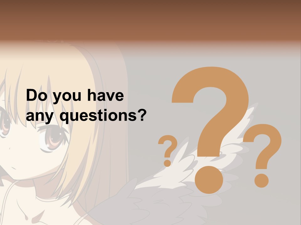 A Girl With Angel Wings And A Tiara On Her Head PowerPoint Template