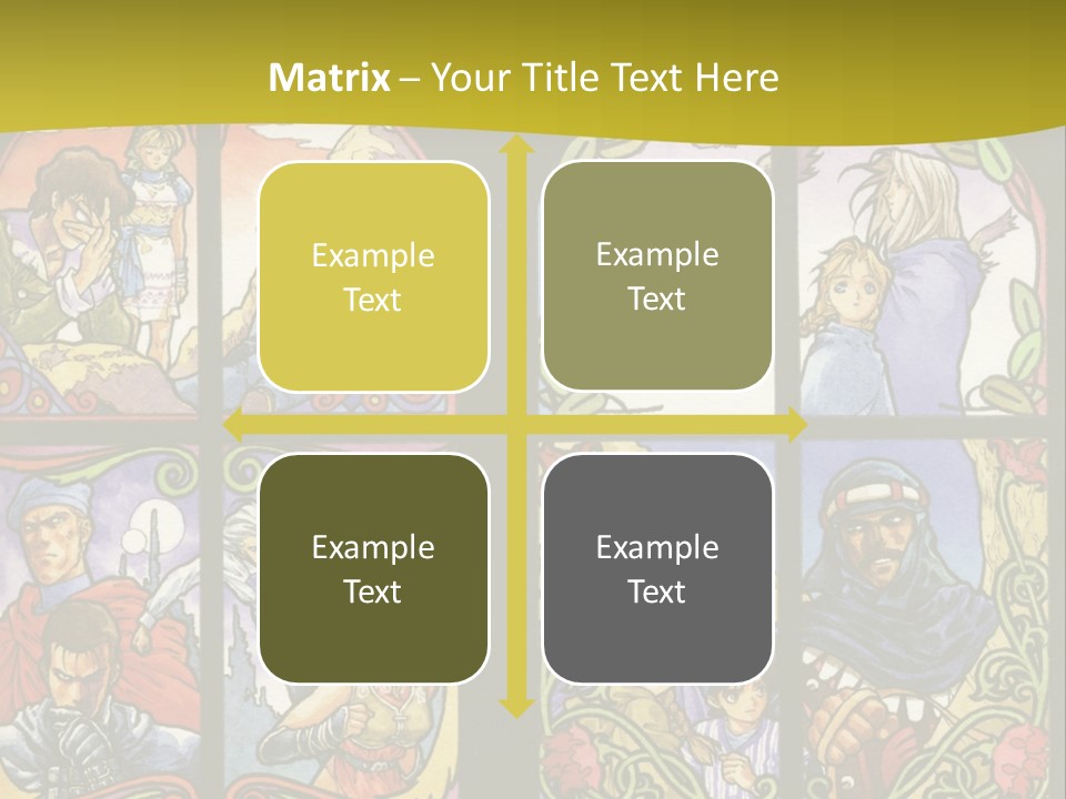 An Image Of A Church Window With The Words Name Of Presentation Company Name PowerPoint Template