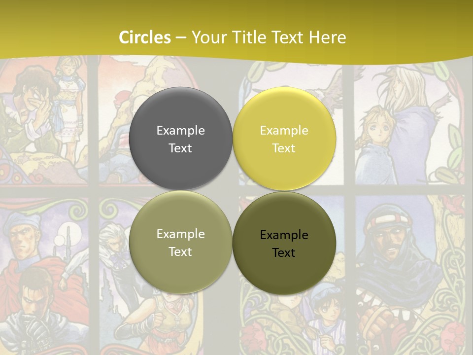 An Image Of A Church Window With The Words Name Of Presentation Company Name PowerPoint Template