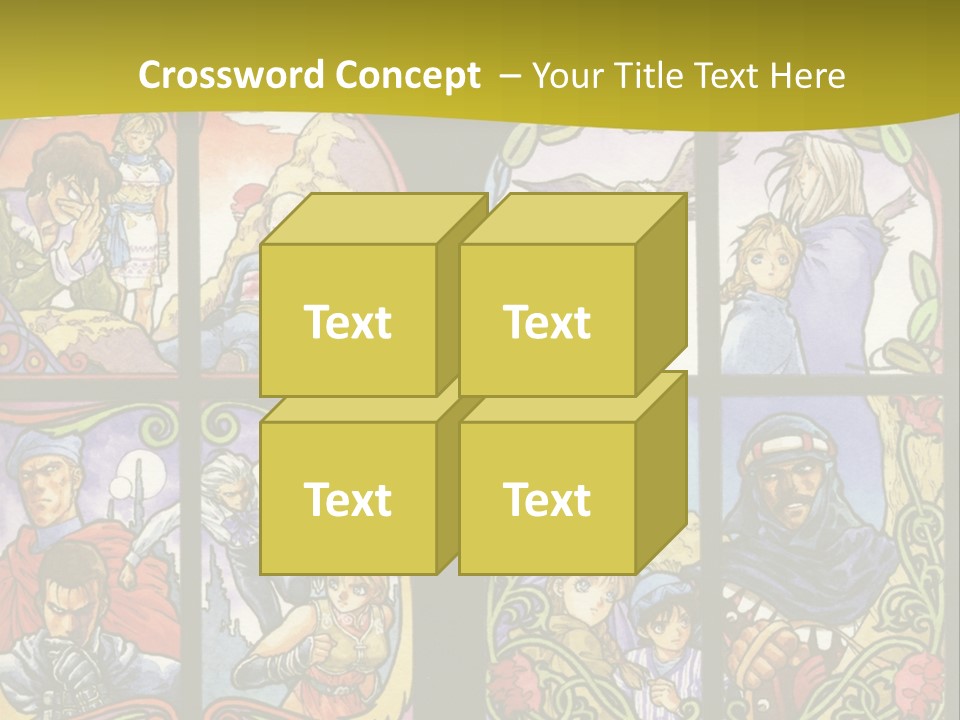 An Image Of A Church Window With The Words Name Of Presentation Company Name PowerPoint Template
