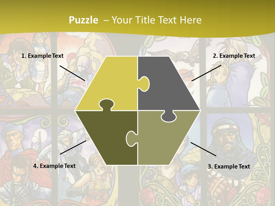 An Image Of A Church Window With The Words Name Of Presentation Company Name PowerPoint Template