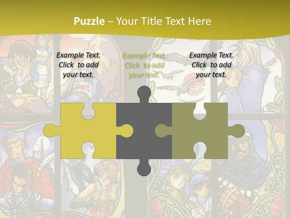 An Image Of A Church Window With The Words Name Of Presentation Company Name PowerPoint Template