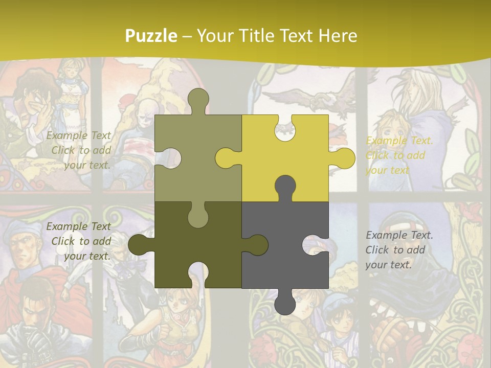 An Image Of A Church Window With The Words Name Of Presentation Company Name PowerPoint Template