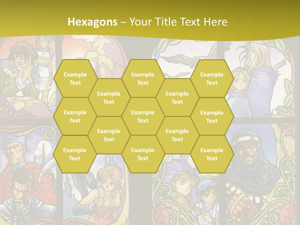 An Image Of A Church Window With The Words Name Of Presentation Company Name PowerPoint Template