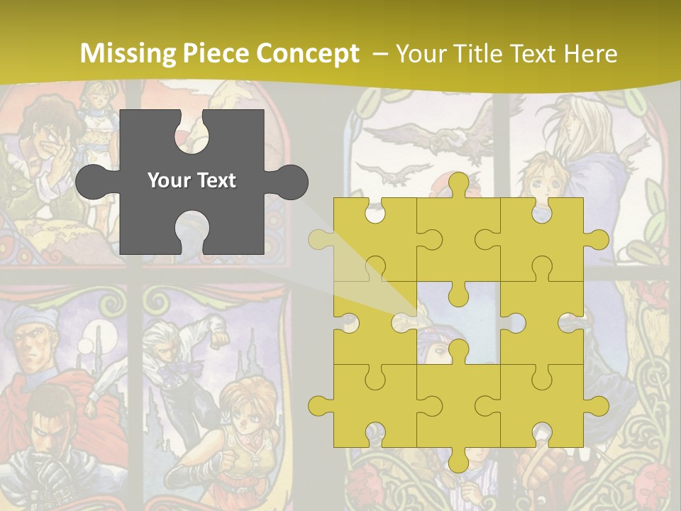 An Image Of A Church Window With The Words Name Of Presentation Company Name PowerPoint Template