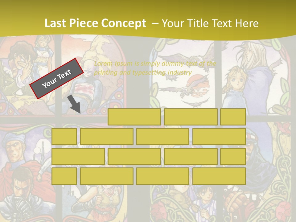 An Image Of A Church Window With The Words Name Of Presentation Company Name PowerPoint Template