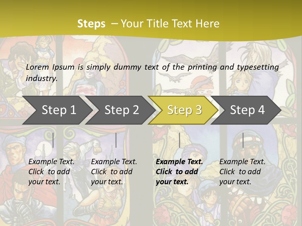 An Image Of A Church Window With The Words Name Of Presentation Company Name PowerPoint Template