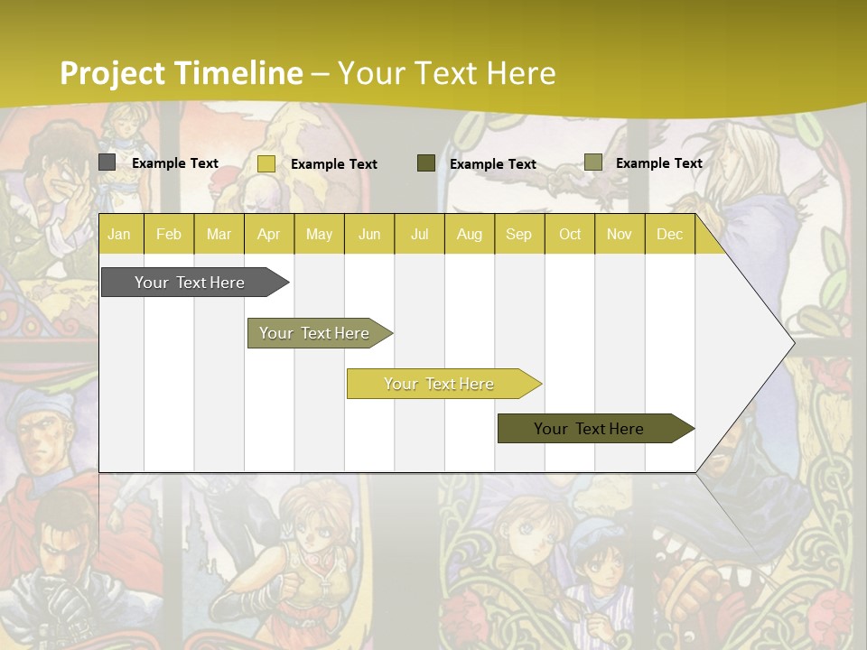 An Image Of A Church Window With The Words Name Of Presentation Company Name PowerPoint Template