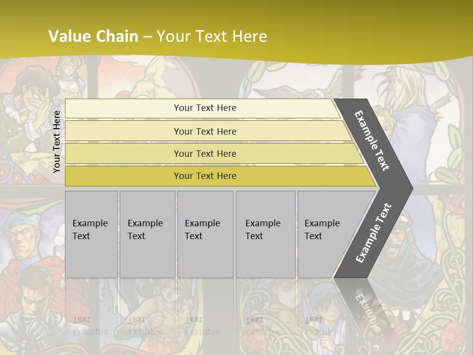 An Image Of A Church Window With The Words Name Of Presentation Company Name PowerPoint Template