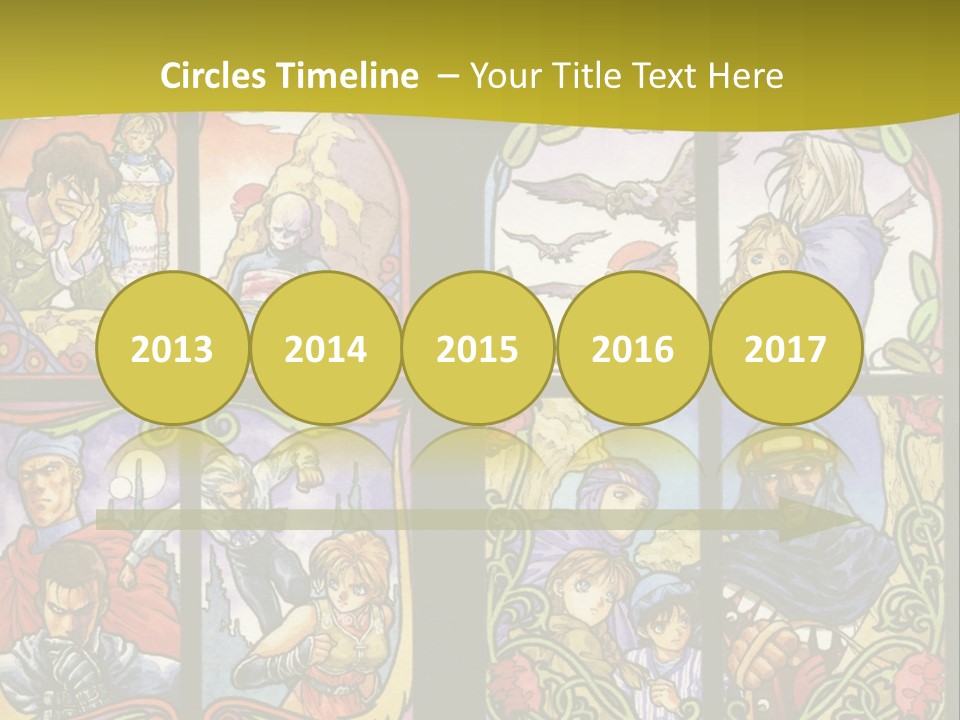 An Image Of A Church Window With The Words Name Of Presentation Company Name PowerPoint Template