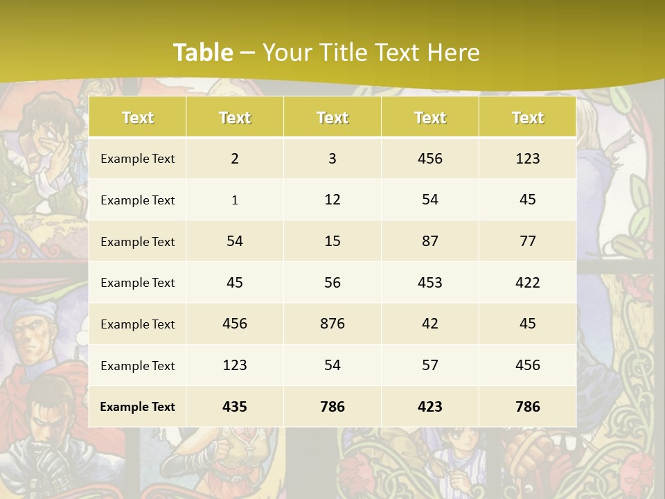 An Image Of A Church Window With The Words Name Of Presentation Company Name PowerPoint Template