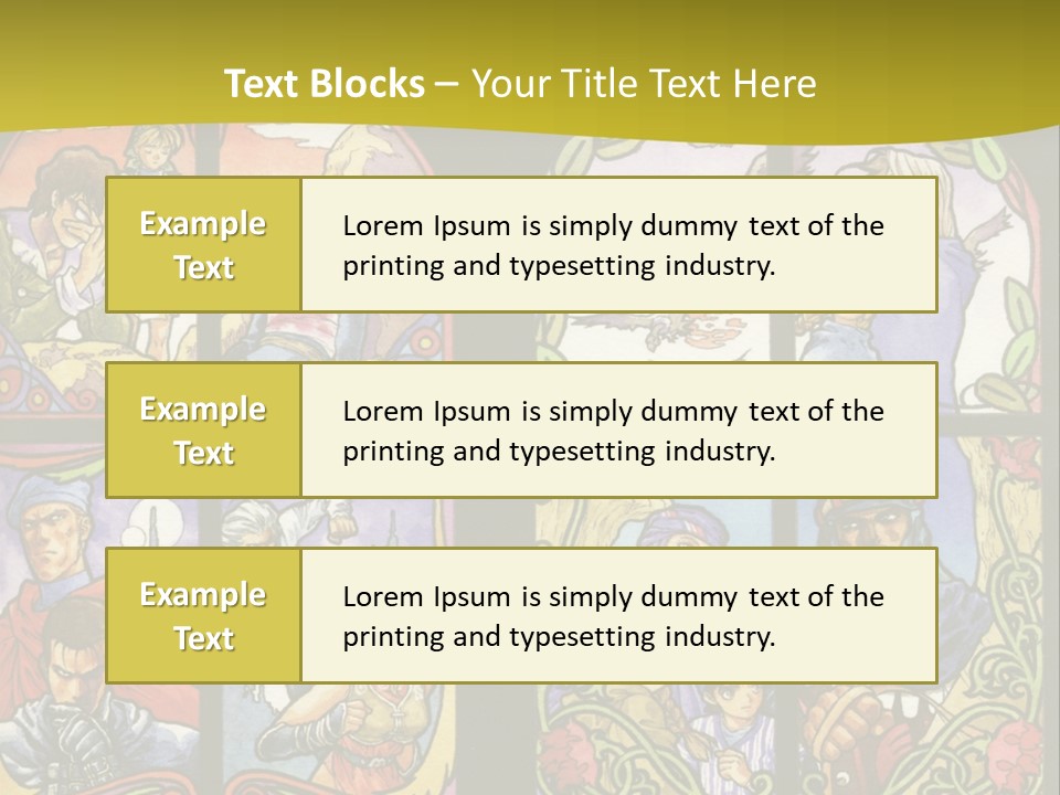 An Image Of A Church Window With The Words Name Of Presentation Company Name PowerPoint Template