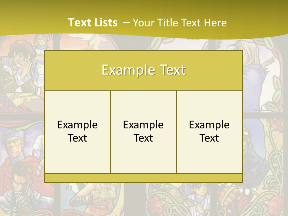 An Image Of A Church Window With The Words Name Of Presentation Company Name PowerPoint Template