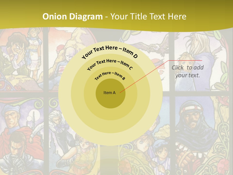 An Image Of A Church Window With The Words Name Of Presentation Company Name PowerPoint Template