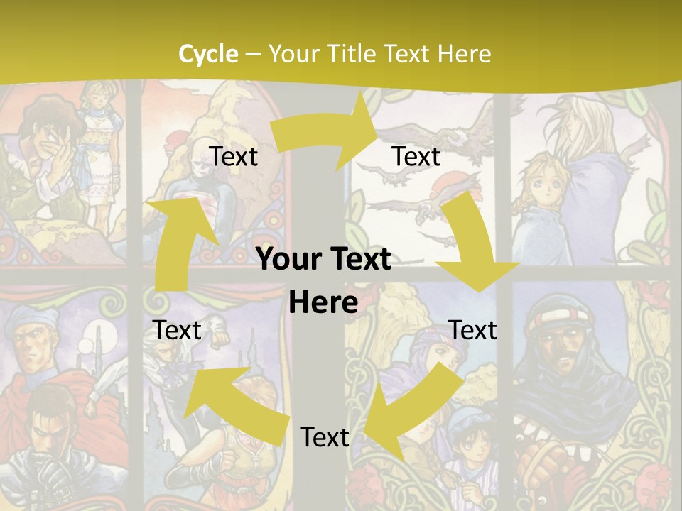 An Image Of A Church Window With The Words Name Of Presentation Company Name PowerPoint Template