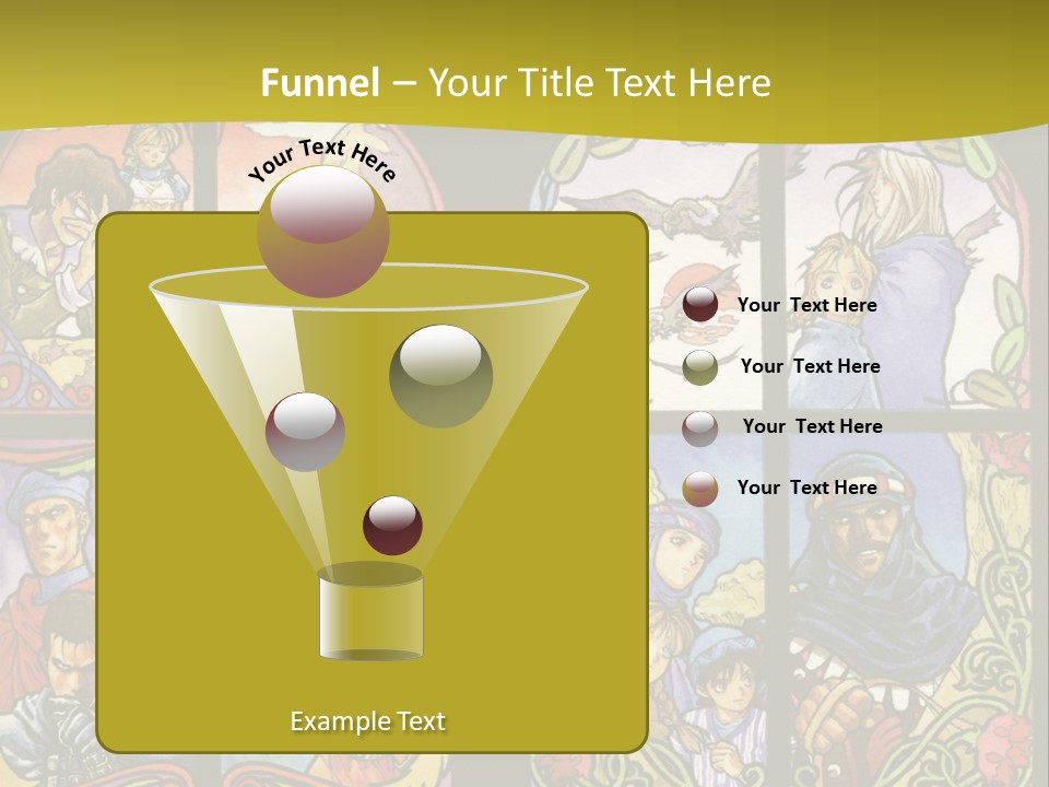 An Image Of A Church Window With The Words Name Of Presentation Company Name PowerPoint Template