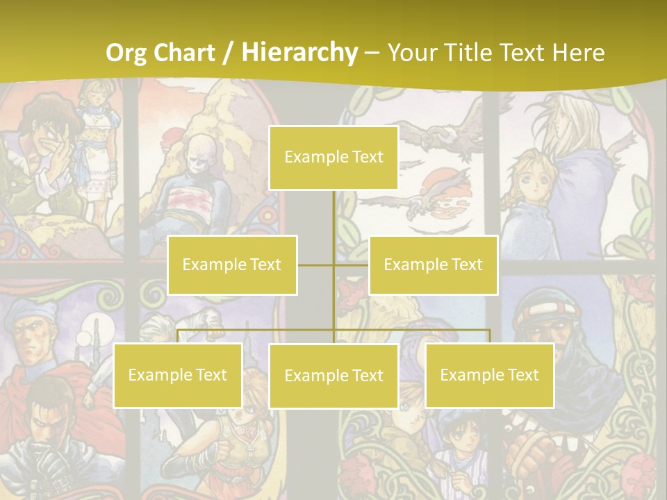 An Image Of A Church Window With The Words Name Of Presentation Company Name PowerPoint Template