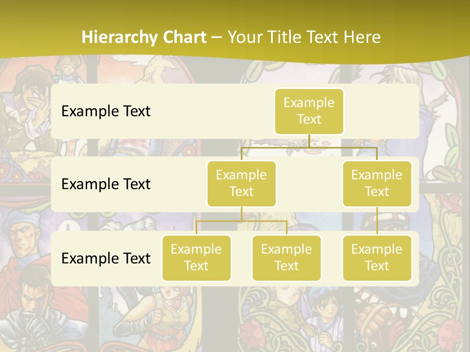 An Image Of A Church Window With The Words Name Of Presentation Company Name PowerPoint Template