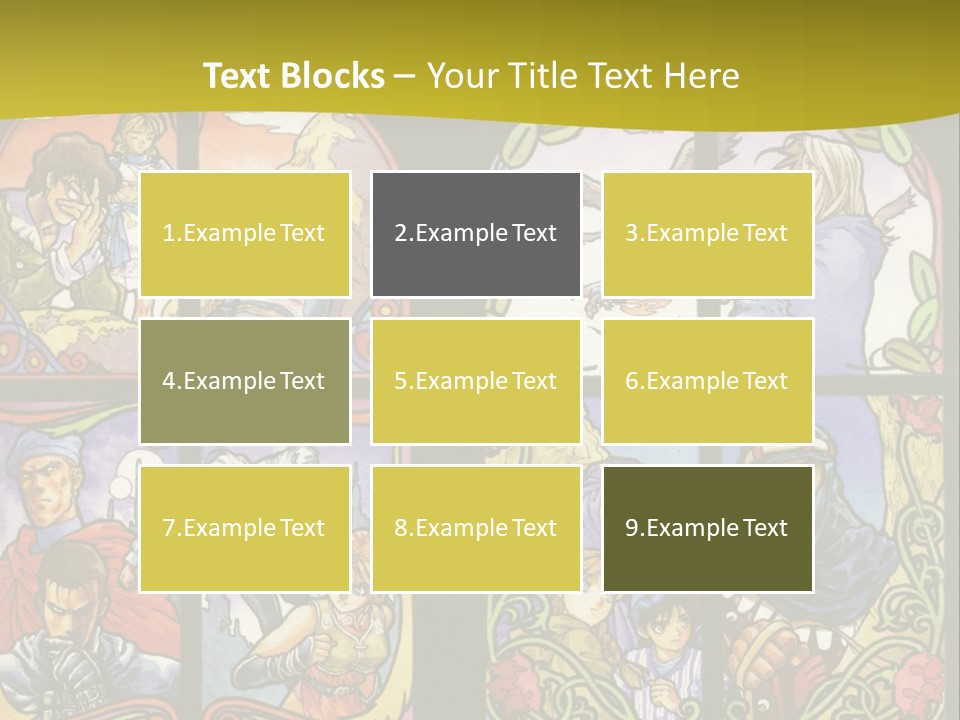 An Image Of A Church Window With The Words Name Of Presentation Company Name PowerPoint Template