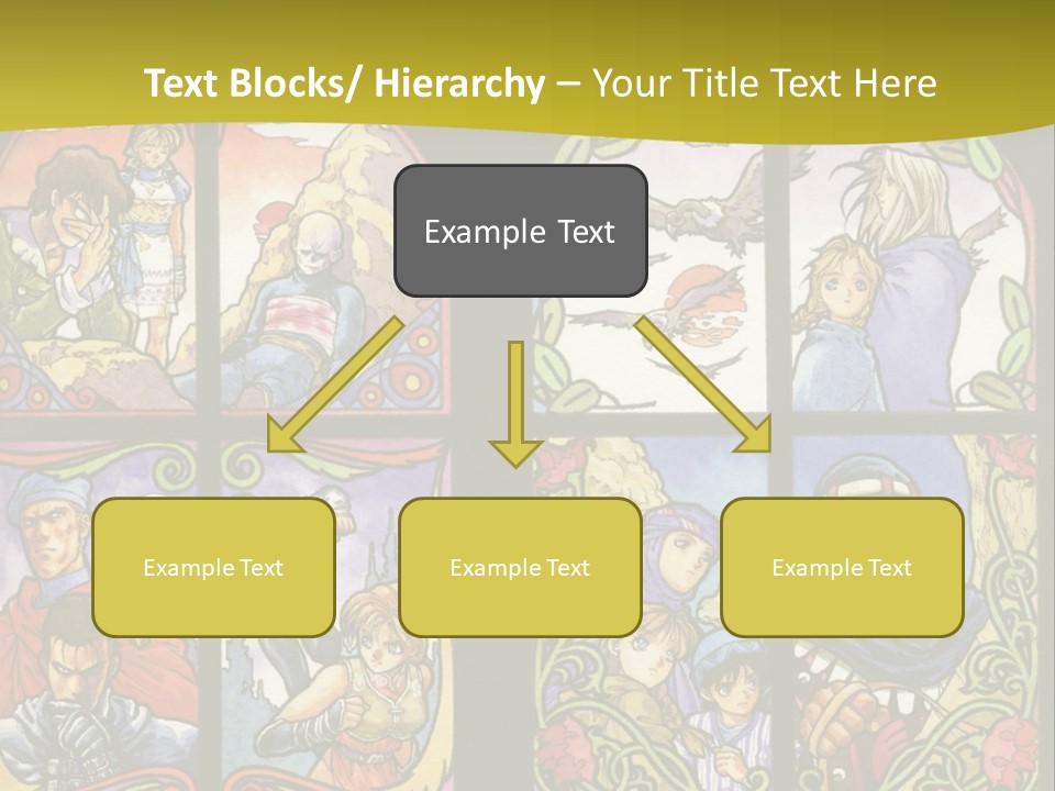 An Image Of A Church Window With The Words Name Of Presentation Company Name PowerPoint Template