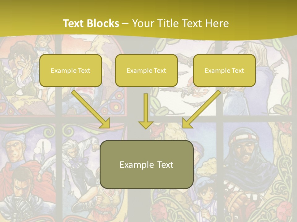 An Image Of A Church Window With The Words Name Of Presentation Company Name PowerPoint Template