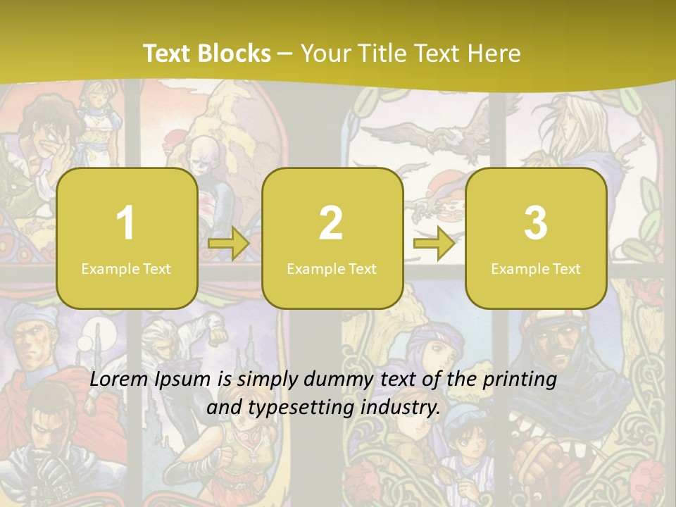 An Image Of A Church Window With The Words Name Of Presentation Company Name PowerPoint Template