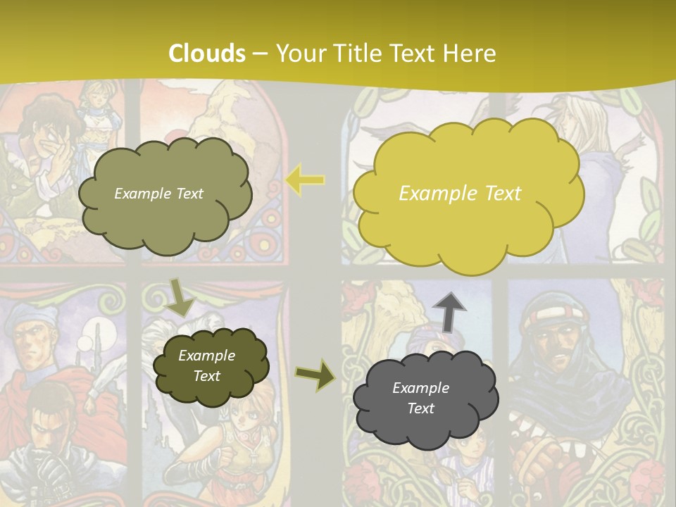 An Image Of A Church Window With The Words Name Of Presentation Company Name PowerPoint Template