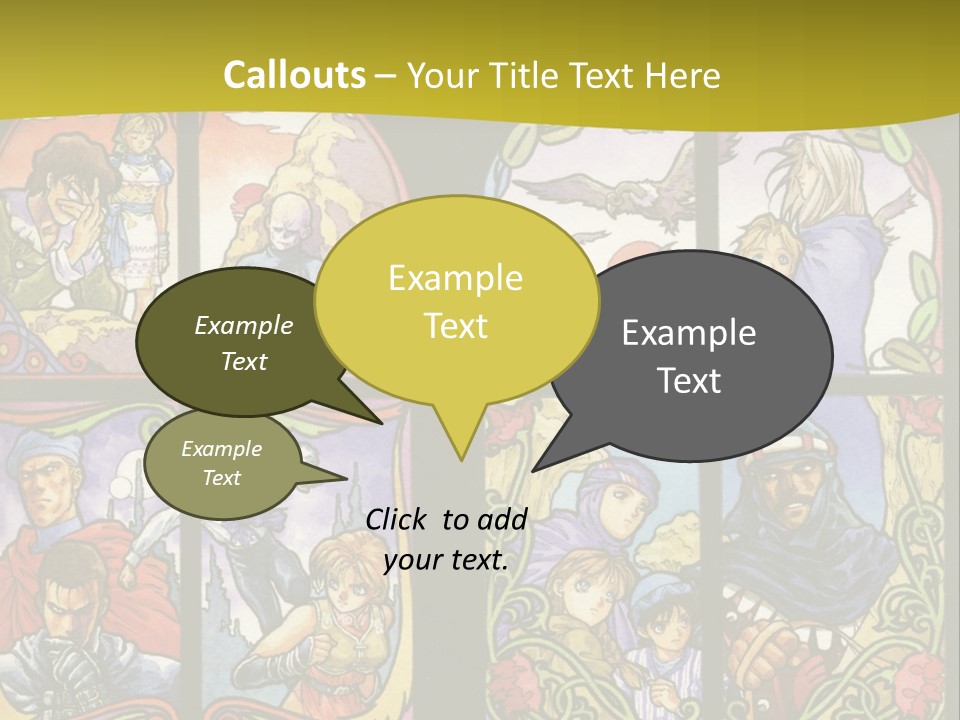 An Image Of A Church Window With The Words Name Of Presentation Company Name PowerPoint Template
