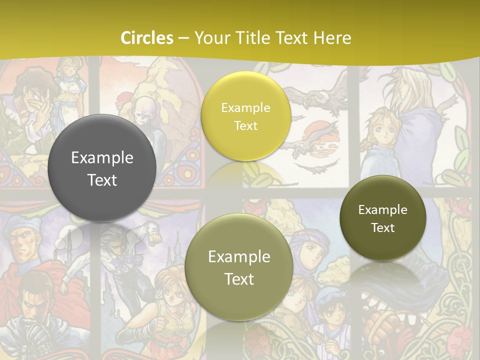 An Image Of A Church Window With The Words Name Of Presentation Company Name PowerPoint Template