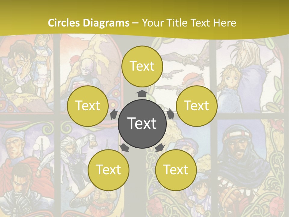 An Image Of A Church Window With The Words Name Of Presentation Company Name PowerPoint Template