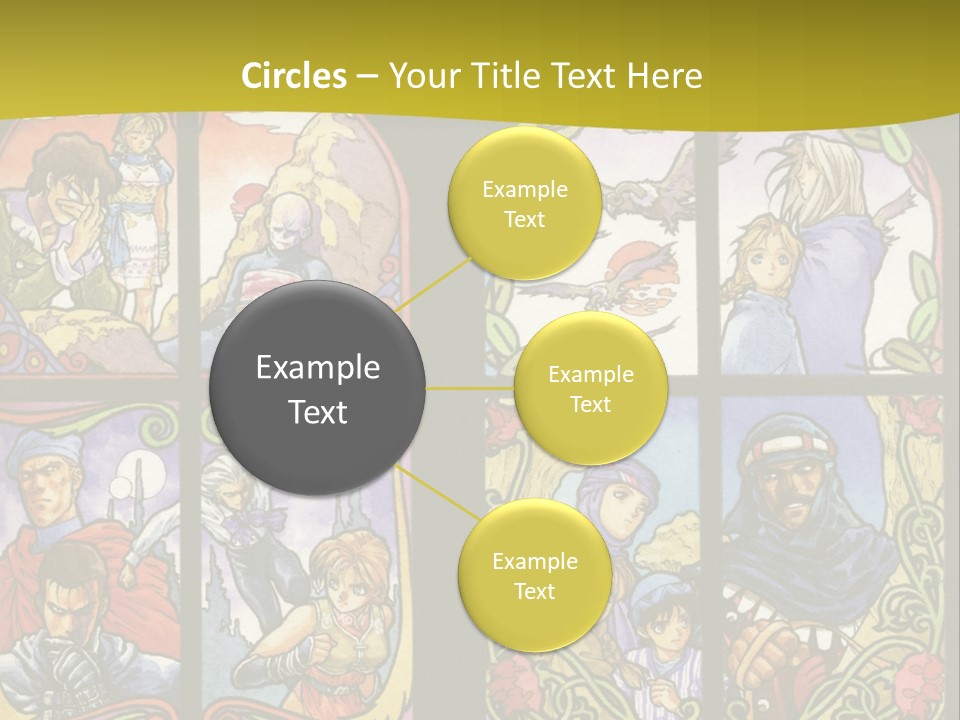 An Image Of A Church Window With The Words Name Of Presentation Company Name PowerPoint Template