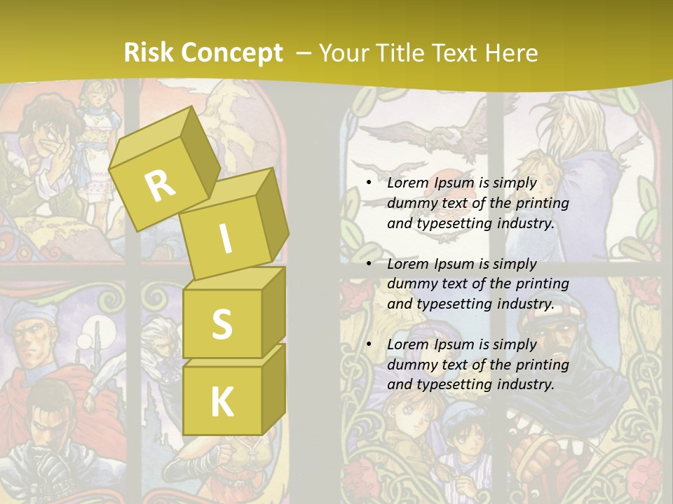 An Image Of A Church Window With The Words Name Of Presentation Company Name PowerPoint Template