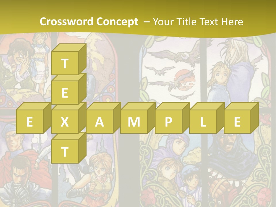 An Image Of A Church Window With The Words Name Of Presentation Company Name PowerPoint Template