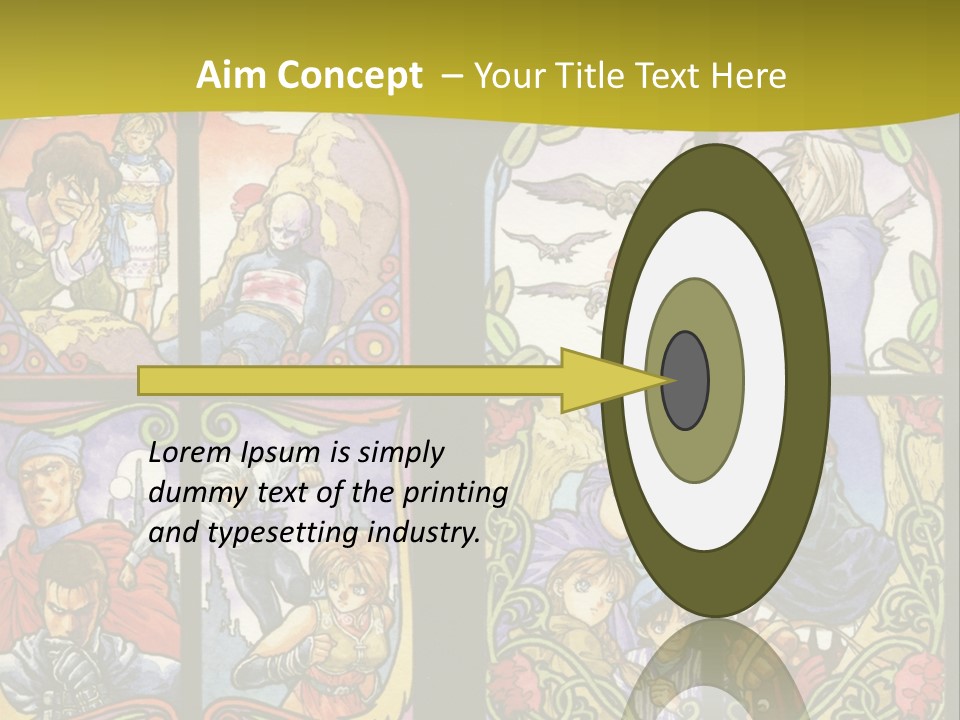 An Image Of A Church Window With The Words Name Of Presentation Company Name PowerPoint Template