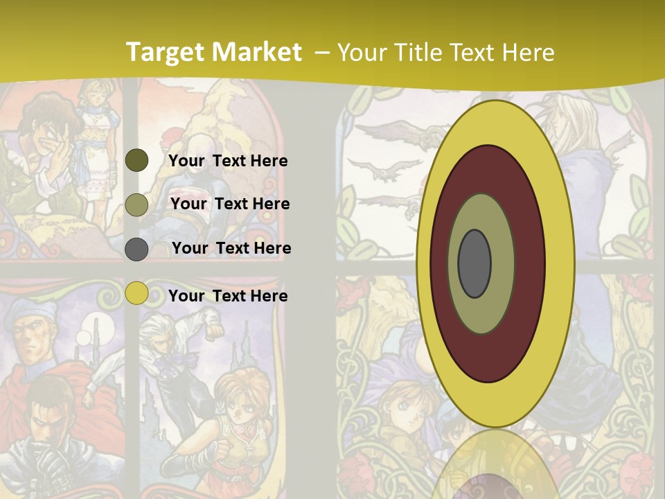 An Image Of A Church Window With The Words Name Of Presentation Company Name PowerPoint Template