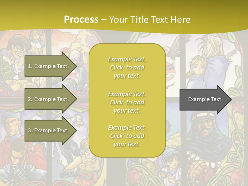 An Image Of A Church Window With The Words Name Of Presentation Company Name PowerPoint Template