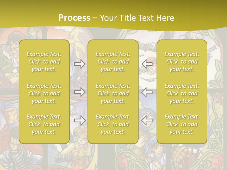 An Image Of A Church Window With The Words Name Of Presentation Company Name PowerPoint Template