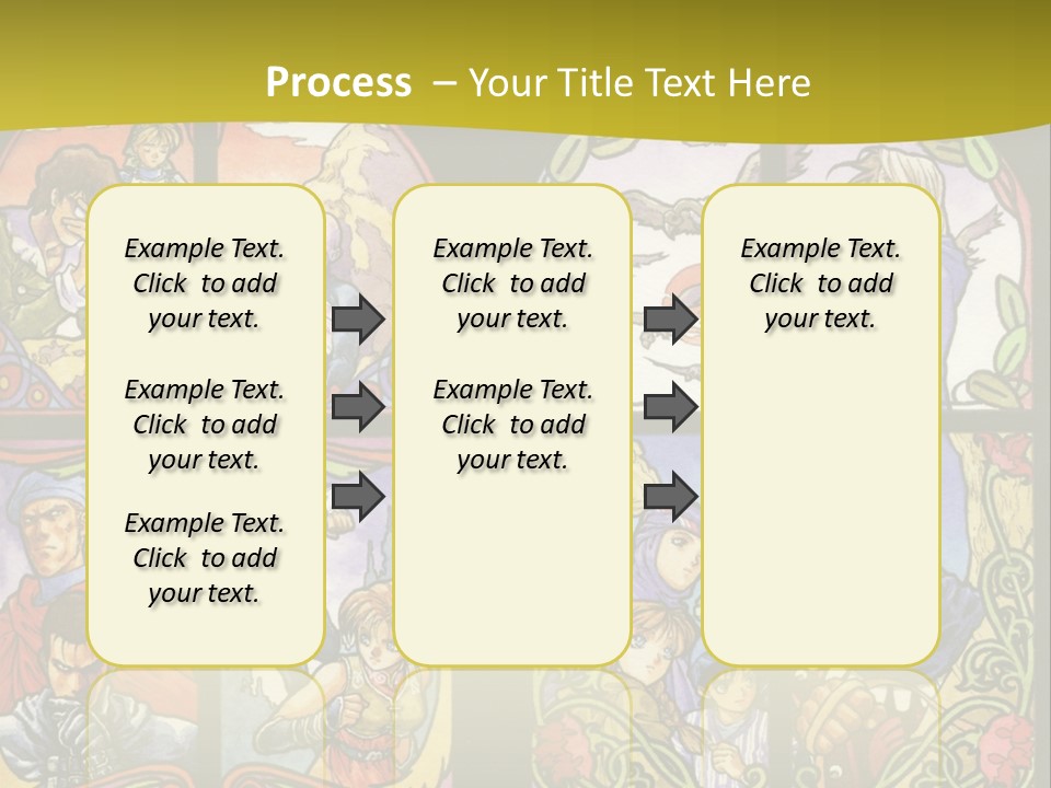 An Image Of A Church Window With The Words Name Of Presentation Company Name PowerPoint Template