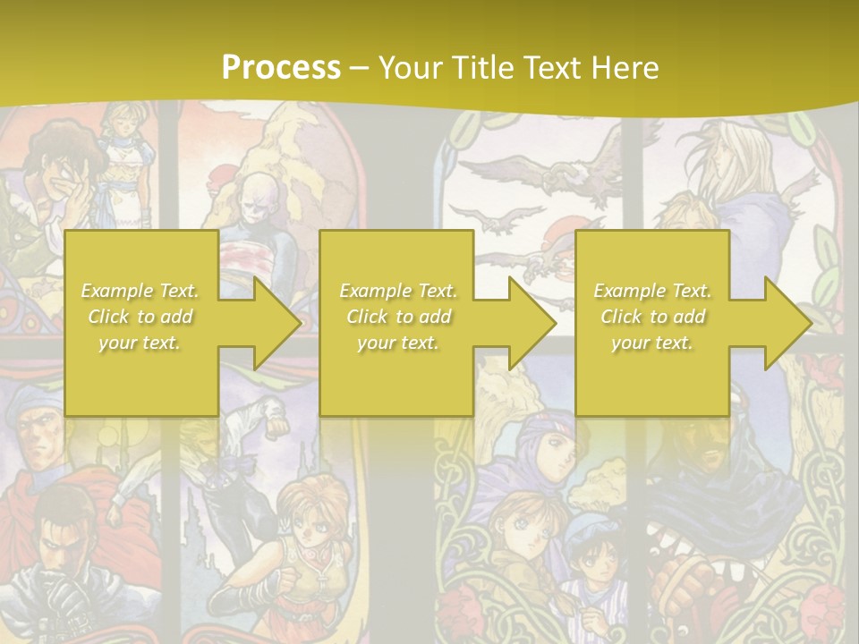 An Image Of A Church Window With The Words Name Of Presentation Company Name PowerPoint Template