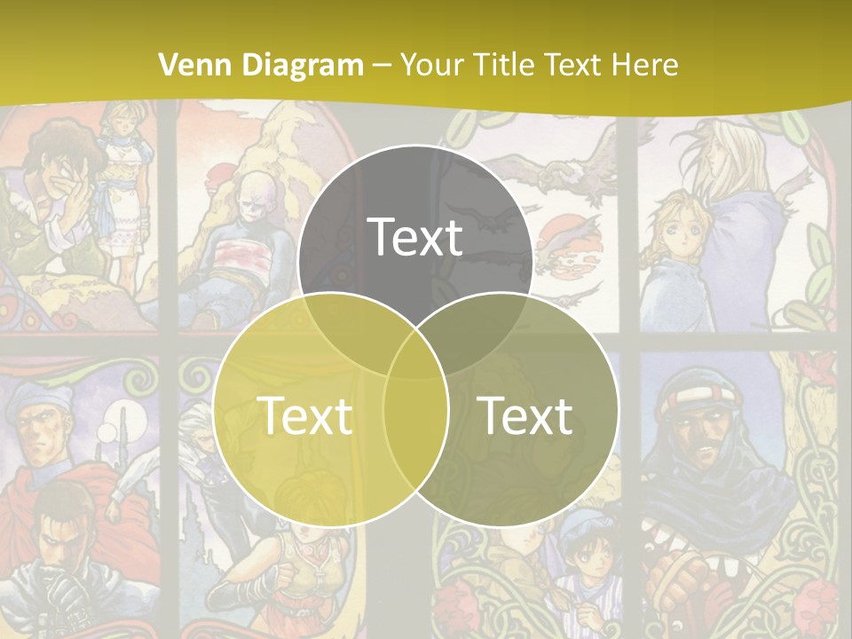 An Image Of A Church Window With The Words Name Of Presentation Company Name PowerPoint Template