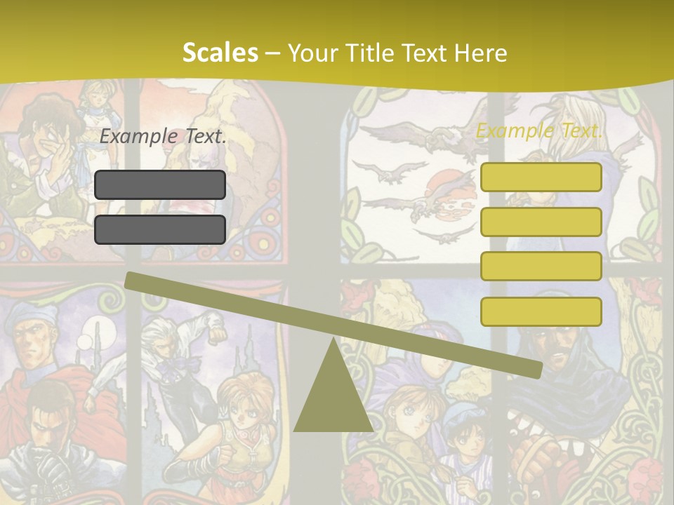 An Image Of A Church Window With The Words Name Of Presentation Company Name PowerPoint Template
