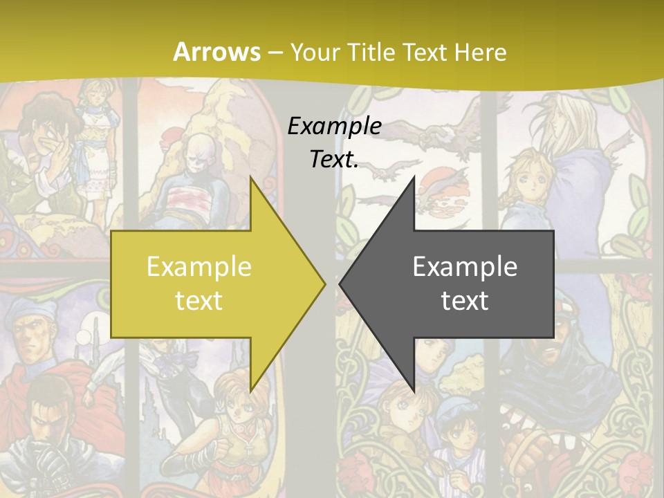 An Image Of A Church Window With The Words Name Of Presentation Company Name PowerPoint Template