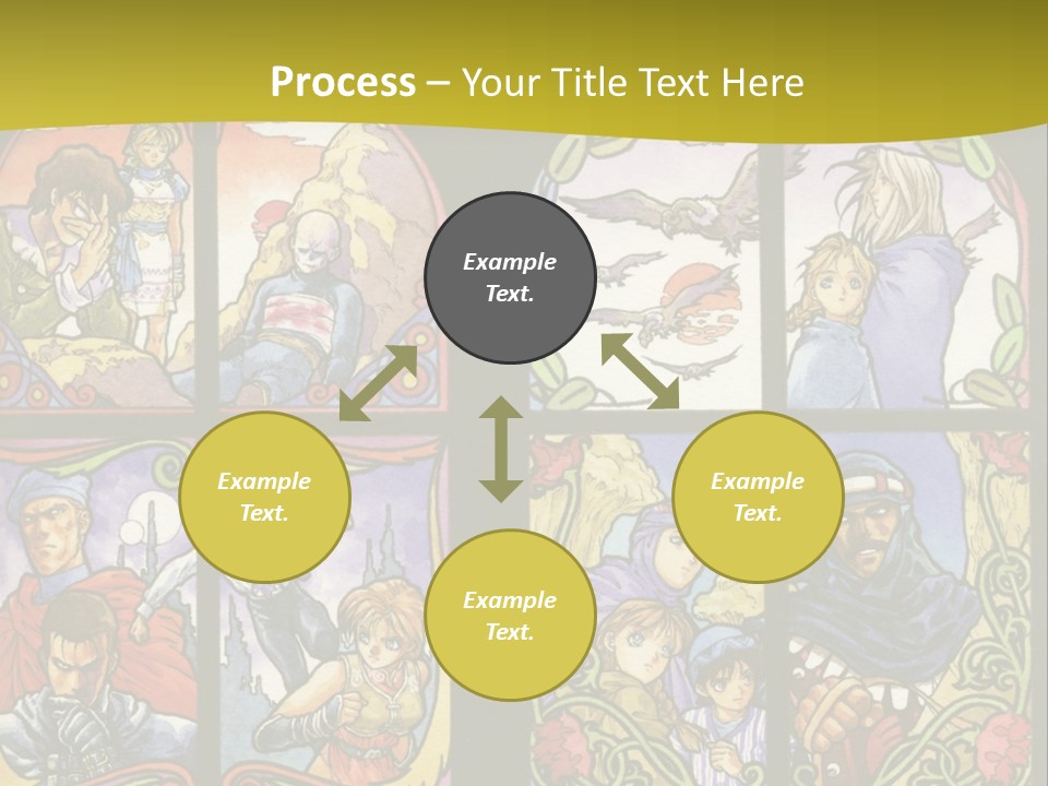 An Image Of A Church Window With The Words Name Of Presentation Company Name PowerPoint Template