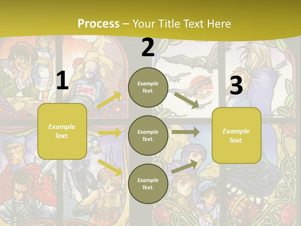 An Image Of A Church Window With The Words Name Of Presentation Company Name PowerPoint Template