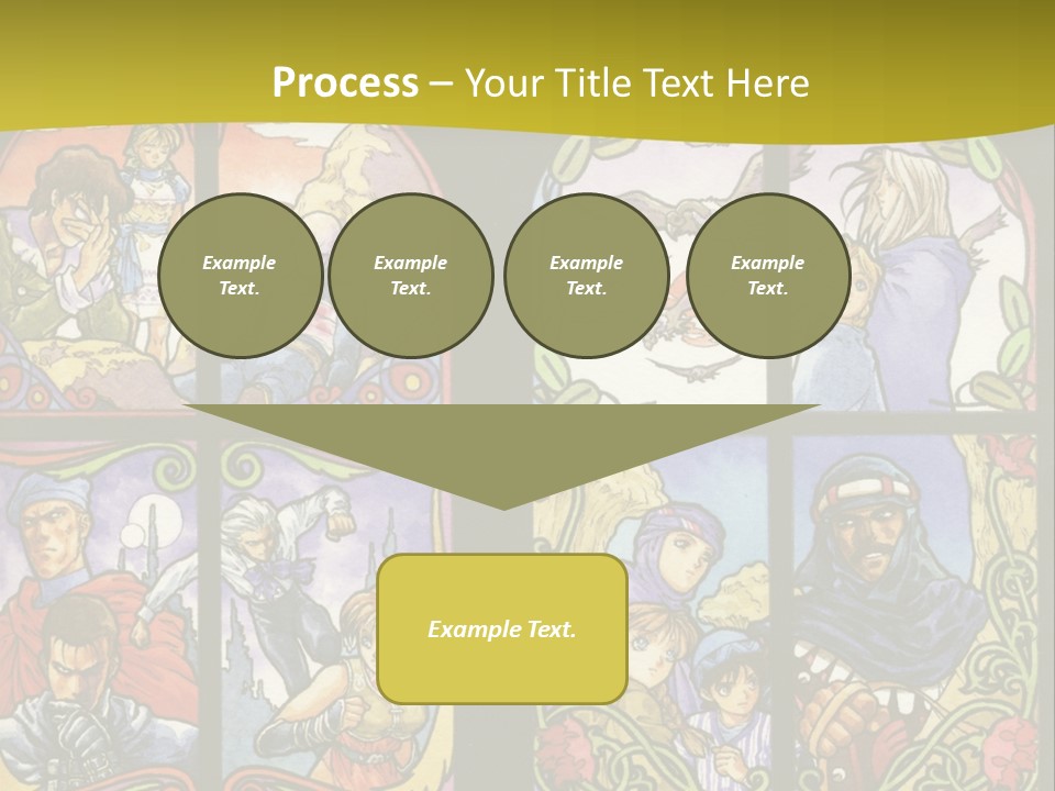 An Image Of A Church Window With The Words Name Of Presentation Company Name PowerPoint Template