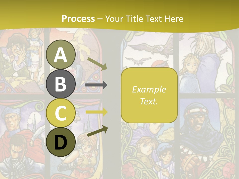 An Image Of A Church Window With The Words Name Of Presentation Company Name PowerPoint Template
