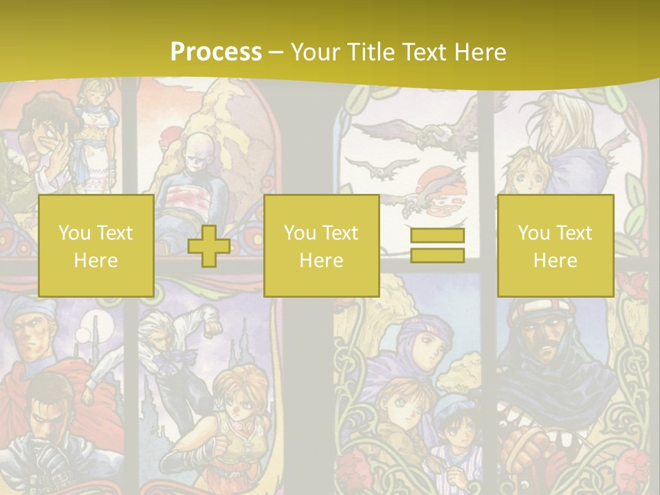An Image Of A Church Window With The Words Name Of Presentation Company Name PowerPoint Template