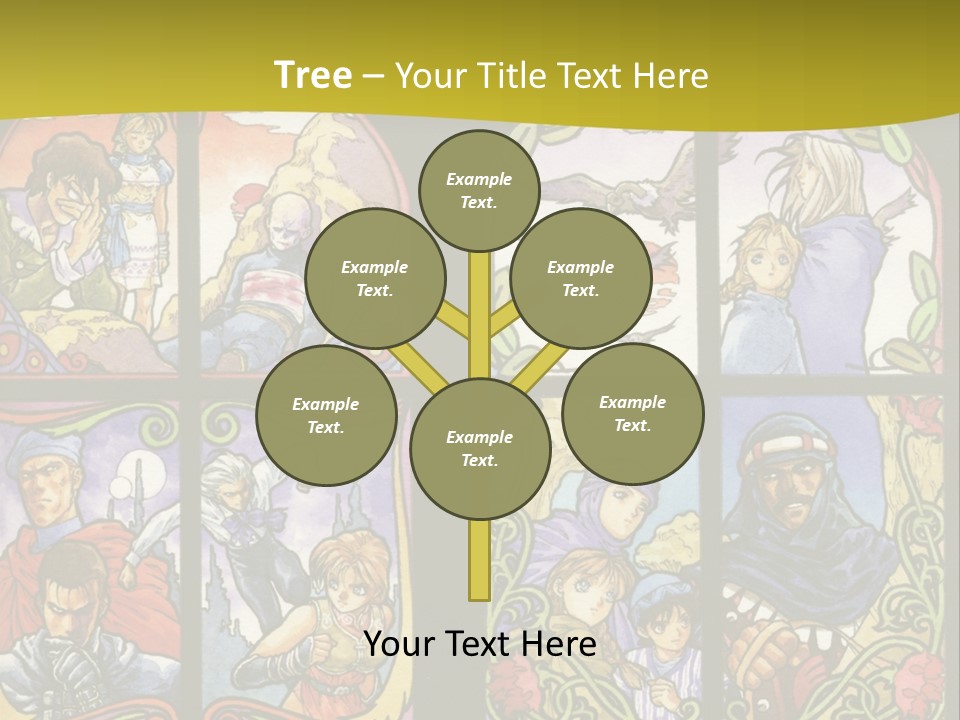 An Image Of A Church Window With The Words Name Of Presentation Company Name PowerPoint Template