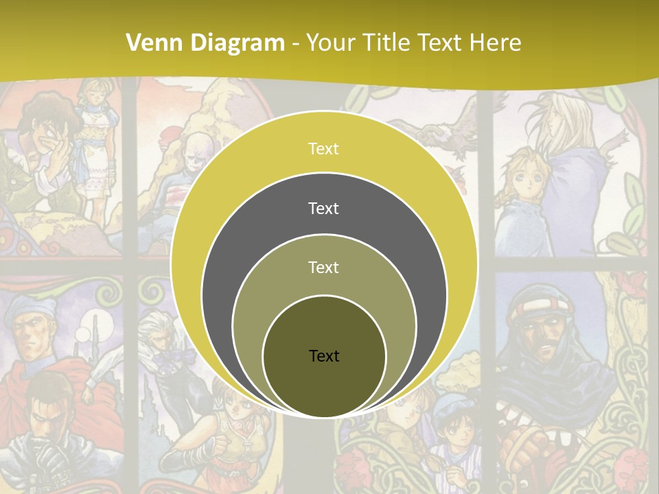 An Image Of A Church Window With The Words Name Of Presentation Company Name PowerPoint Template
