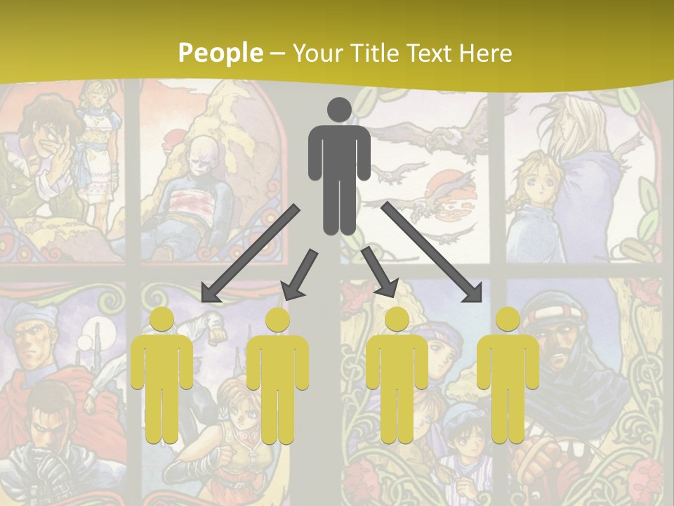 An Image Of A Church Window With The Words Name Of Presentation Company Name PowerPoint Template